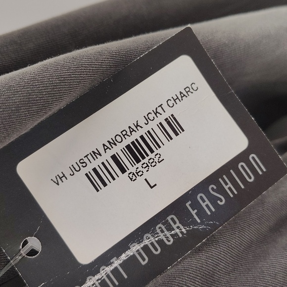 Velvet Heart Jacket Size Large Dark Gray Zip Up And Snap Drawstring Waist - Picture 5 of 6